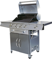 Natural gas barbecue